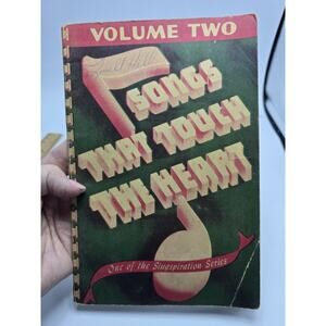 Singspiration Songs That Touch the Heart Volume Two 1954 Spiral Bound